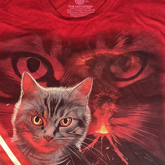 The Mountain Star Wars Theme Cat Red Tie-Dye Shirt Anakin New Mens 2XL - Picture 8 of 11